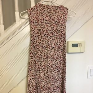 Floral High Neck Dress
